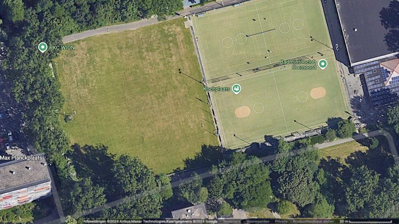 WION terrein op Google Maps