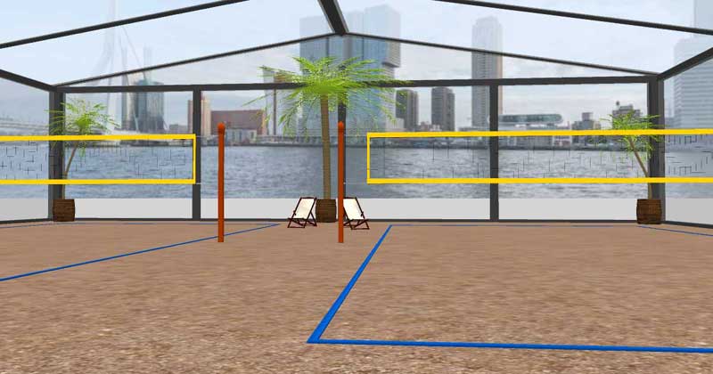 Dromen van een indoor beachlocatie in Rotterdam...